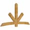 Ekena Millwork Alberta Rough Sawn Timber Gable Bracket, Western Red Cedar, 96"W x 52"H x 4"D x 6"F, 13/12 Pitch GBW096X52X0406ALB00RWR - alternate 4